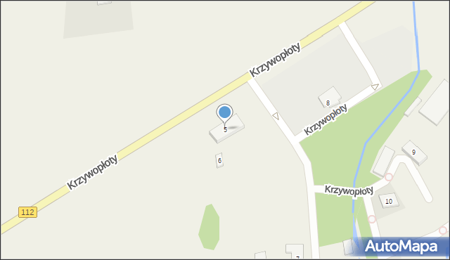 Krzywopłoty, Krzywopłoty, 5, mapa Krzywopłoty