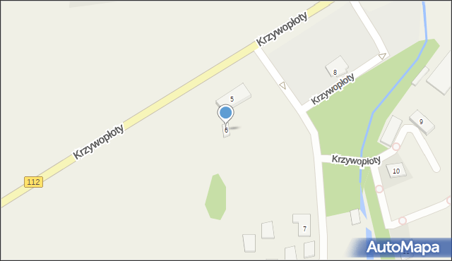 Krzywopłoty, Krzywopłoty, 6, mapa Krzywopłoty