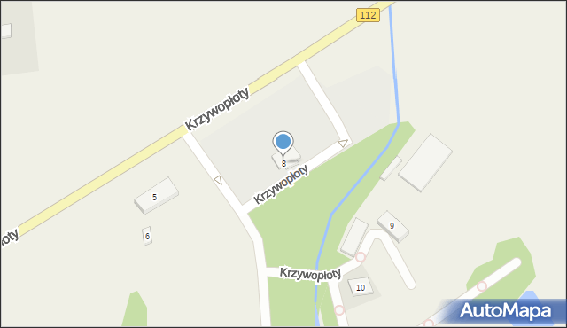 Krzywopłoty, Krzywopłoty, 8, mapa Krzywopłoty