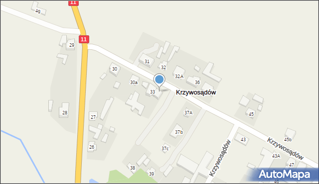 Krzywosądów, Krzywosądów, 34, mapa Krzywosądów