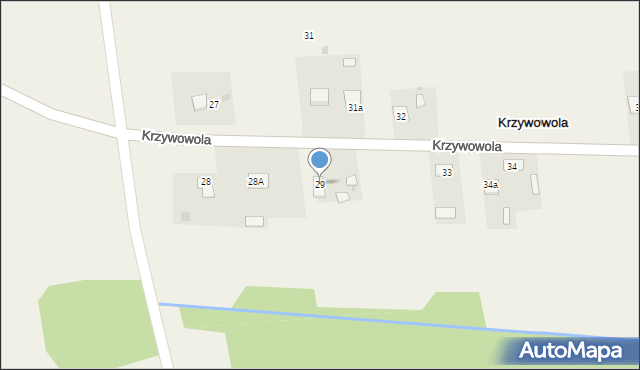 Krzywowola, Krzywowola, 29, mapa Krzywowola