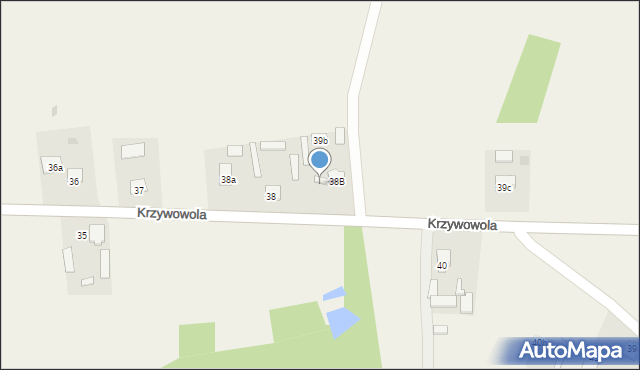 Krzywowola, Krzywowola, 39, mapa Krzywowola