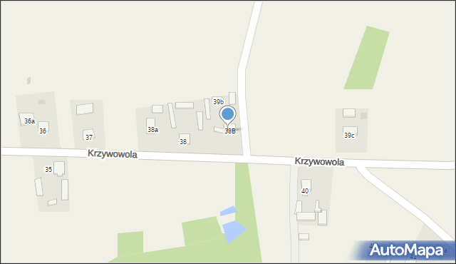 Krzywowola, Krzywowola, 39A, mapa Krzywowola