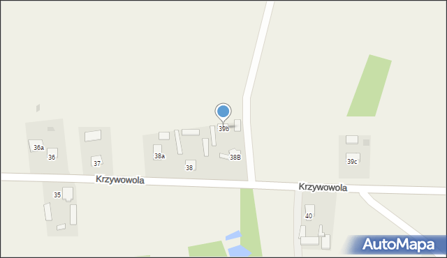 Krzywowola, Krzywowola, 39b, mapa Krzywowola