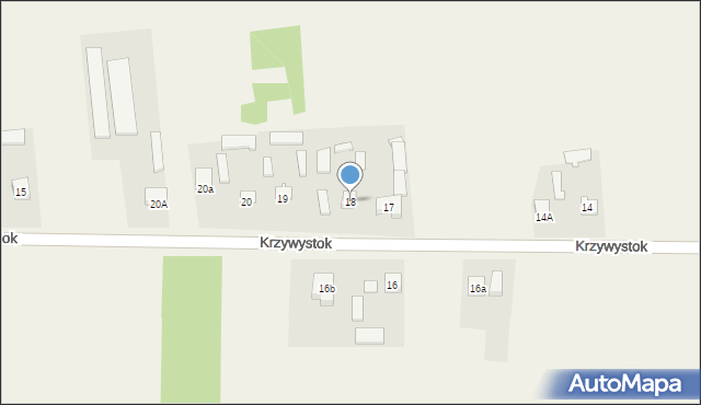 Krzywystok, Krzywystok, 18, mapa Krzywystok