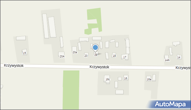 Krzywystok, Krzywystok, 19, mapa Krzywystok