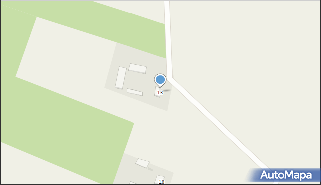 Krzyżewo Borowe, Krzyżewo Borowe, 13, mapa Krzyżewo Borowe