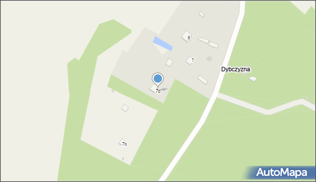 Krzyżewo Nadrzeczne, Krzyżewo Nadrzeczne, 7d, mapa Krzyżewo Nadrzeczne