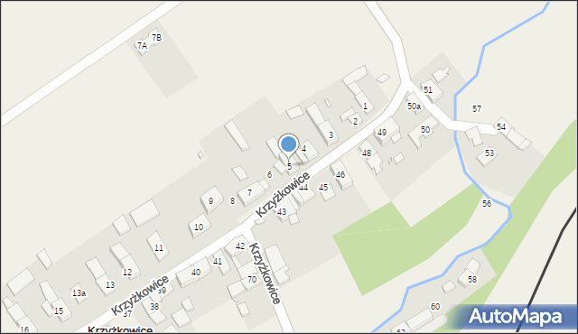 Krzyżkowice, Krzyżkowice, 5, mapa Krzyżkowice