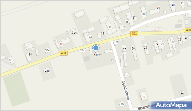 Krzyżowice, Krzyżowice, 28b, mapa Krzyżowice