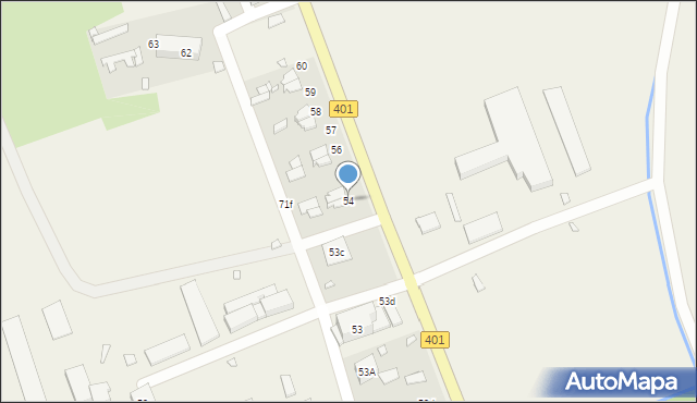 Krzyżowice, Krzyżowice, 54, mapa Krzyżowice