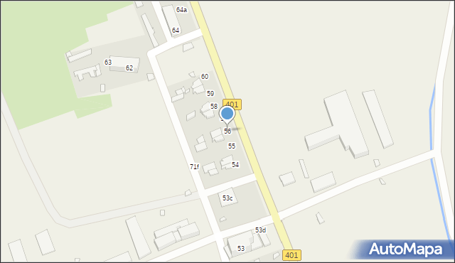 Krzyżowice, Krzyżowice, 56, mapa Krzyżowice