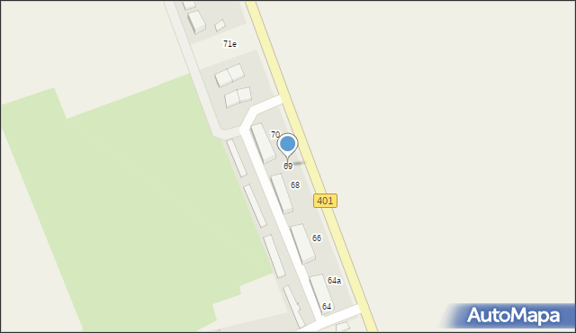 Krzyżowice, Krzyżowice, 69, mapa Krzyżowice