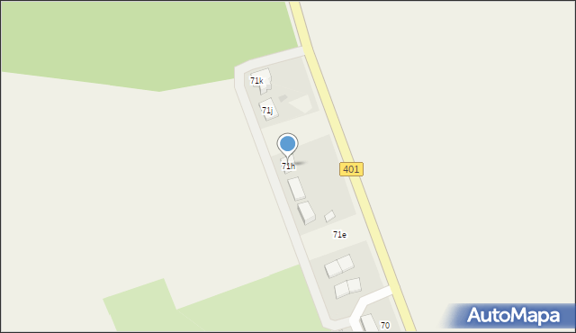 Krzyżowice, Krzyżowice, 71h, mapa Krzyżowice