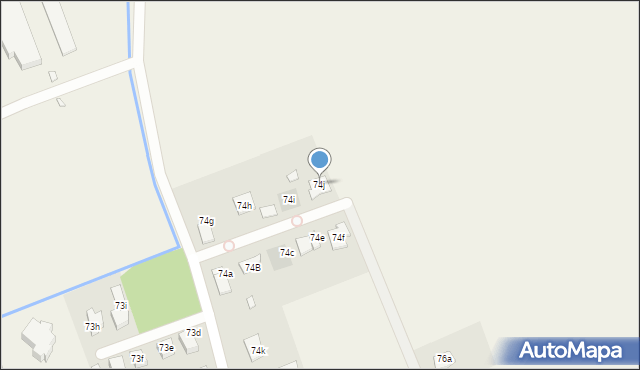 Krzyżowice, Krzyżowice, 74j, mapa Krzyżowice