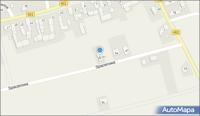 Krzyżowice, Krzyżowice, 8a, mapa Krzyżowice