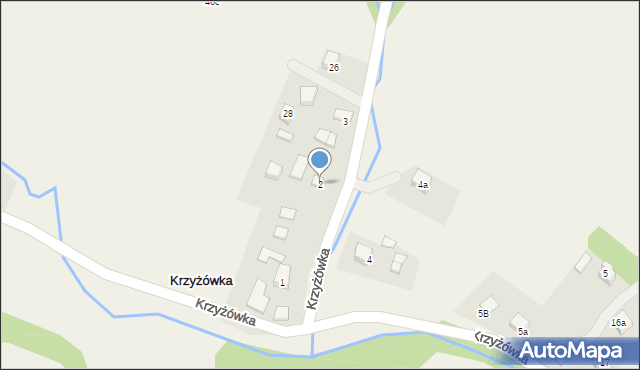 Krzyżówka, Krzyżówka, 2, mapa Krzyżówka