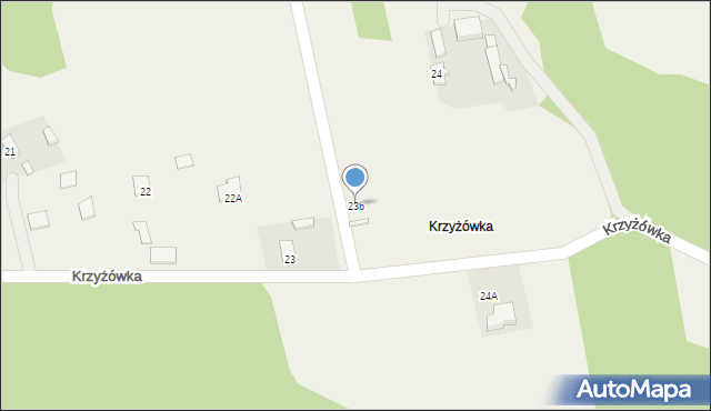 Krzyżówka, Krzyżówka, 23b, mapa Krzyżówka