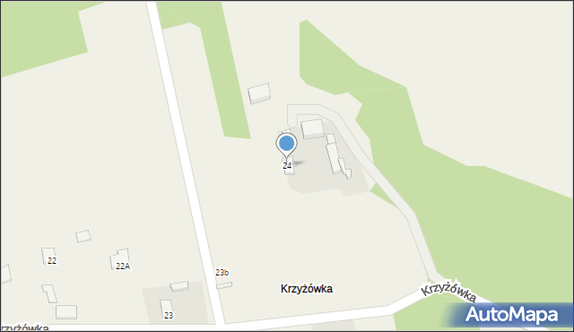 Krzyżówka, Krzyżówka, 24, mapa Krzyżówka