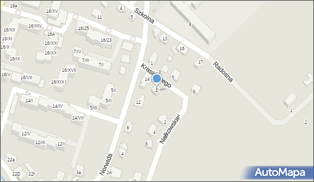 Kudowa-Zdrój, Krasińskiego Zygmunta, 2, mapa Kudowa-Zdrój