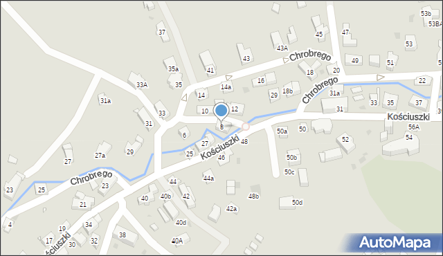 Kudowa-Zdrój, Króla Bolesława Chrobrego, 8, mapa Kudowa-Zdrój