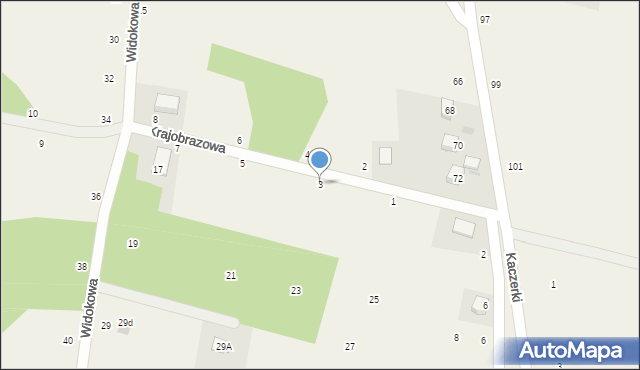 Kuropatnik, Krajobrazowa, 3, mapa Kuropatnik