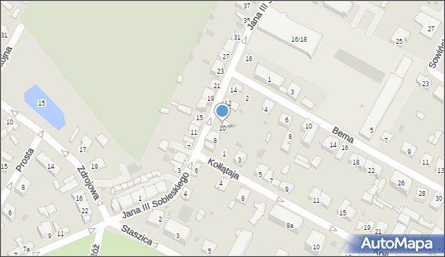 Kutno, Króla Jana III Sobieskiego, 10, mapa Kutno