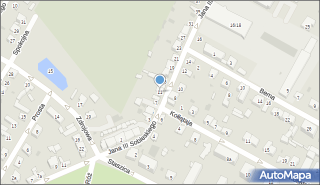 Kutno, Króla Jana III Sobieskiego, 11, mapa Kutno