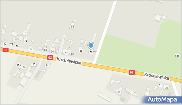 Kutno, Krośniewicka, 56, mapa Kutno