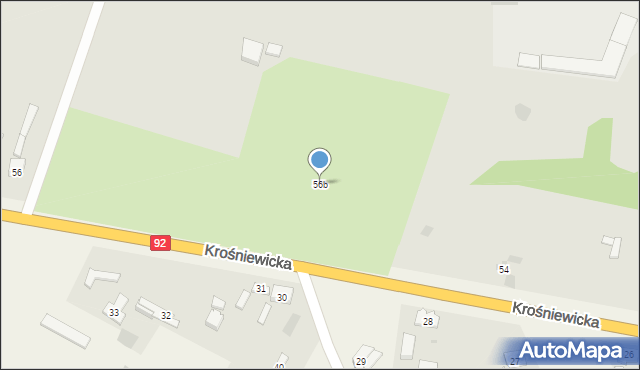 Kutno, Krośniewicka, 56b, mapa Kutno