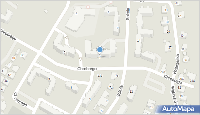Kwidzyn, Króla Bolesława Chrobrego, 7, mapa Kwidzyn