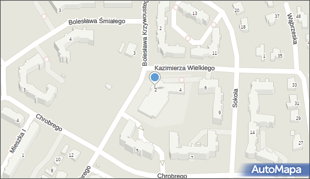 Kwidzyn, Króla Kazimierza Wielkiego, 2, mapa Kwidzyn