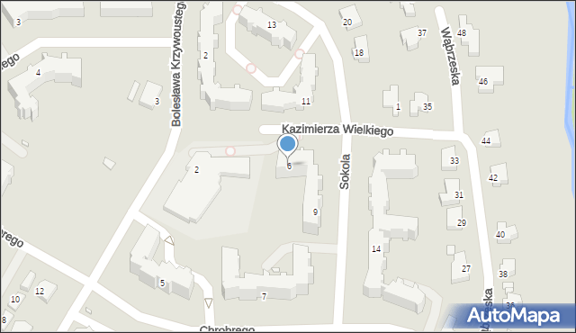 Kwidzyn, Króla Kazimierza Wielkiego, 6, mapa Kwidzyn