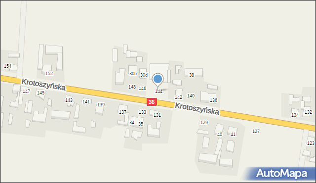 Lamki, Krotoszyńska, 144, mapa Lamki