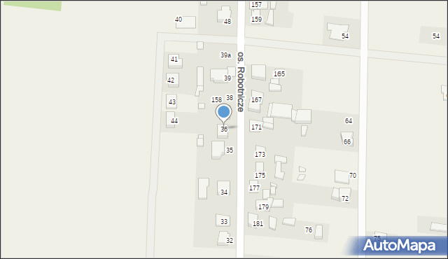 Lamki, Krotoszyńska, 36, mapa Lamki