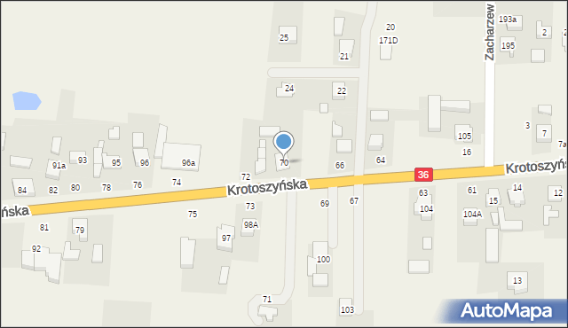 Lamki, Krotoszyńska, 70, mapa Lamki