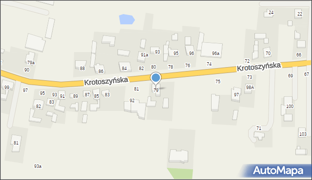 Lamki, Krotoszyńska, 79, mapa Lamki