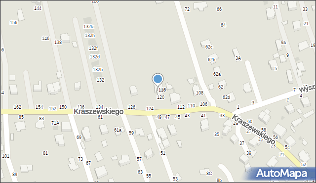 Łańcut, Kraszewskiego Józefa Ignacego, 122, mapa Łańcut