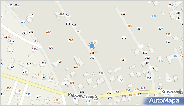 Łańcut, Kraszewskiego Józefa Ignacego, 358, mapa Łańcut