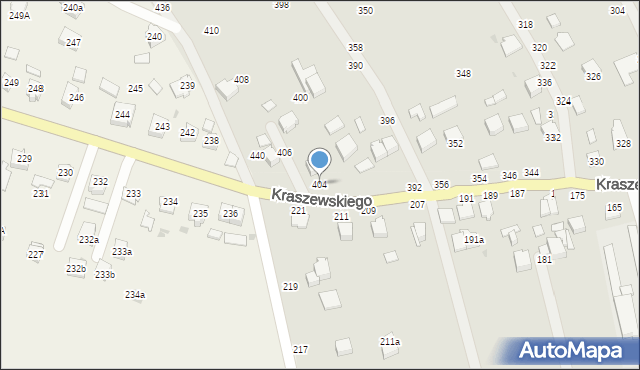 Łańcut, Kraszewskiego Józefa Ignacego, 404, mapa Łańcut