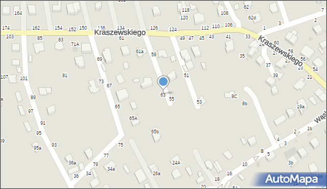 Łańcut, Kraszewskiego Józefa Ignacego, 63, mapa Łańcut
