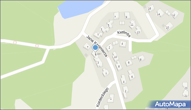 Łapino, Króla Jana Kazimierza, 5, mapa Łapino