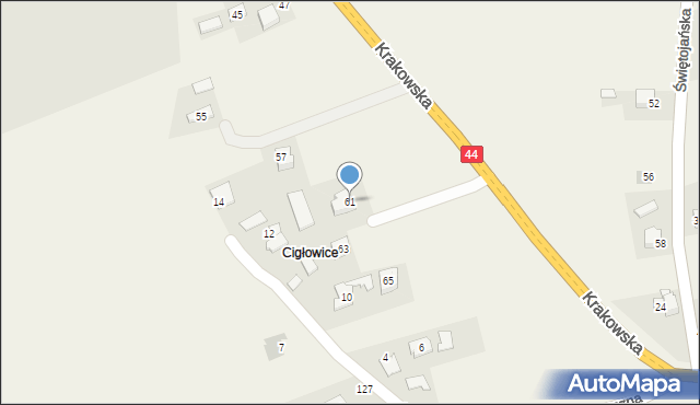 Laskowa, Krakowska, 61, mapa Laskowa