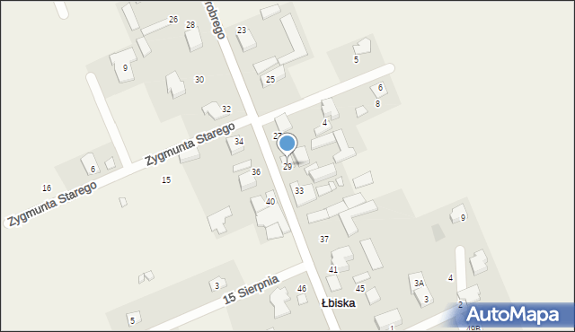 Łbiska, Króla Bolesława Chrobrego, 29, mapa Łbiska