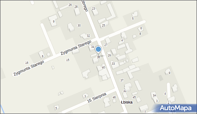 Łbiska, Króla Bolesława Chrobrego, 36, mapa Łbiska