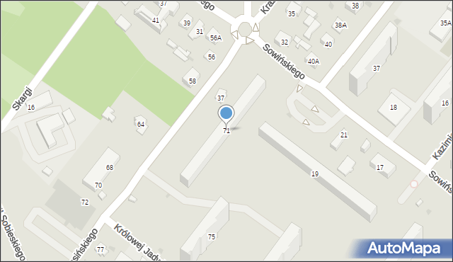 Legionowo, Krasińskiego Zygmunta, 71, mapa Legionowo