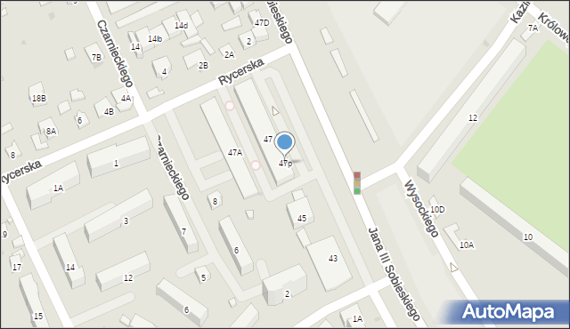 Legionowo, Króla Jana III Sobieskiego, 47p, mapa Legionowo