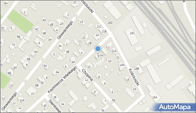 Legionowo, Króla Kazimierza Wielkiego, 3, mapa Legionowo