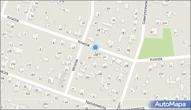 Legionowo, Krucza, 12B, mapa Legionowo