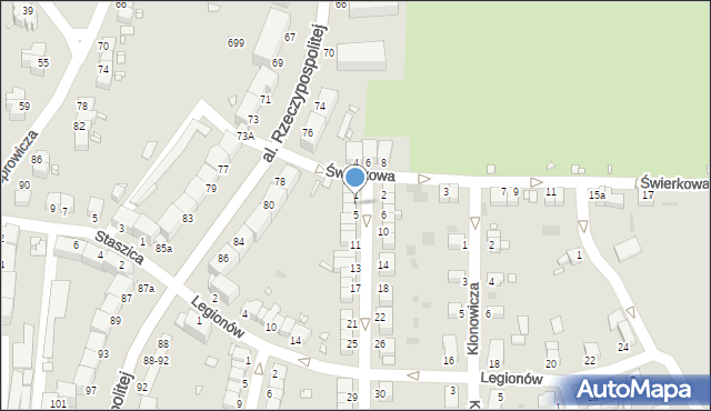 Legnica, Króla Jana III Sobieskiego, 3, mapa Legnicy